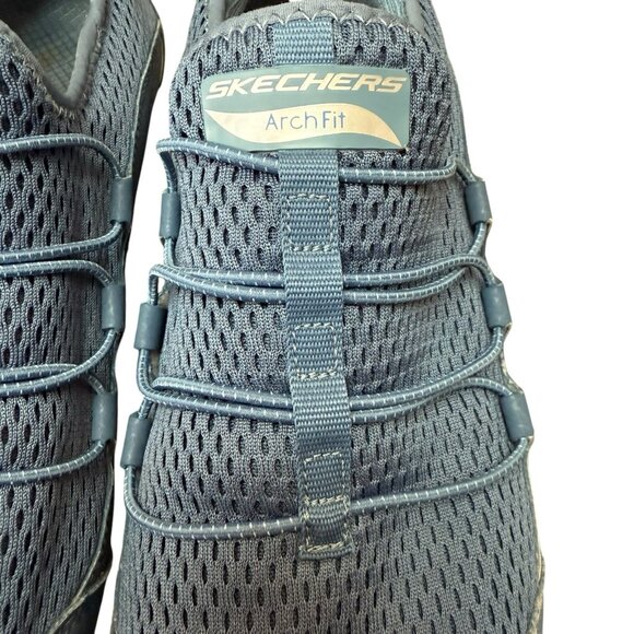 Skechers Womens Arch Fit Lucky Thought 149056 Blue Running Shoes Sneakers Sz 10 - Picture 4 of 9